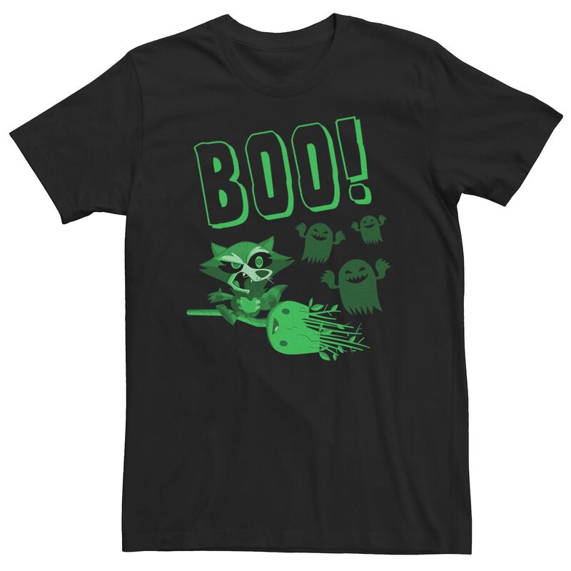 アニメキャラクター レディース トップス Tシャツ トール Licensed Character Big & Tall Marvel Rocket And Groot Ghosts Boo Halloween Tee Black ブラック
