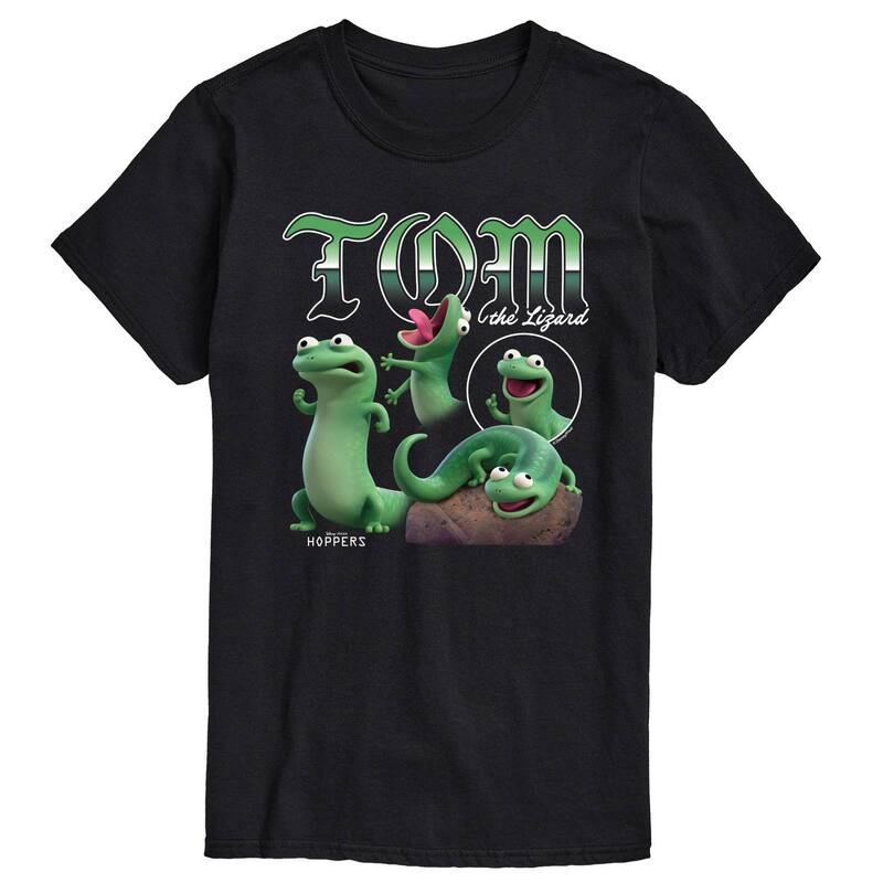 ディズニー ピクサー レディース トップス Tシャツ グラフィック Men's Disney / Pixar's Hoppers Tom the Lizard Graphic Tee Black ブラック