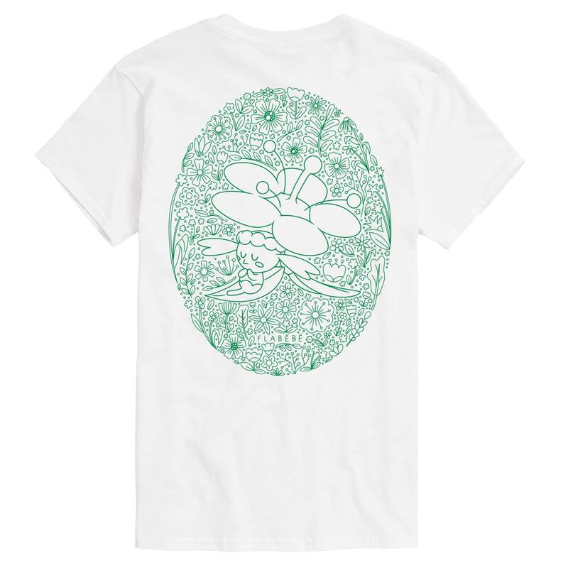 アニメキャラクター レディース トップス Tシャツ フラワー柄 フラワー グラフィック Licensed Character Men's Pokmon Flabb Floral Graphic Tee White ホワイト