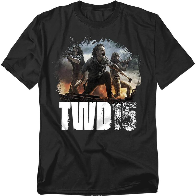 アニメキャラクター レディース トップス Tシャツ トール グラフィック Licensed Character Big & Tall The Walking Dead Group Graphic Tee Black ブラック