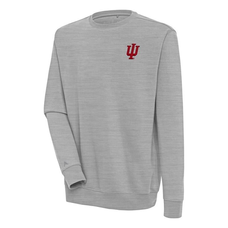 アンティグア レディース トップス プルオーバー 汗水 Men\u0027s Antigua Heather Gray Indiana Hoosiers Victory Pullover Sweatshirt Ind Grey 薄墨色