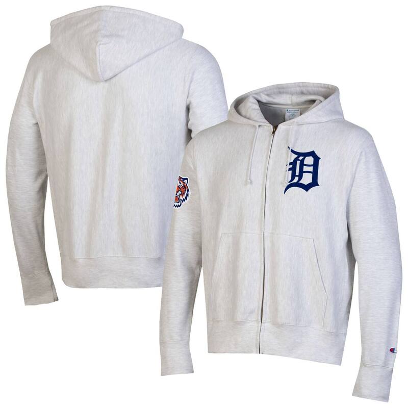 チャンピオン レディース トップス Tシャツ パーカー Men's Champion Gray Detroitigers Reverse Weave Chenille Full-Zip Hoodie Tgrey グレー｜ReVida 店 26,134円