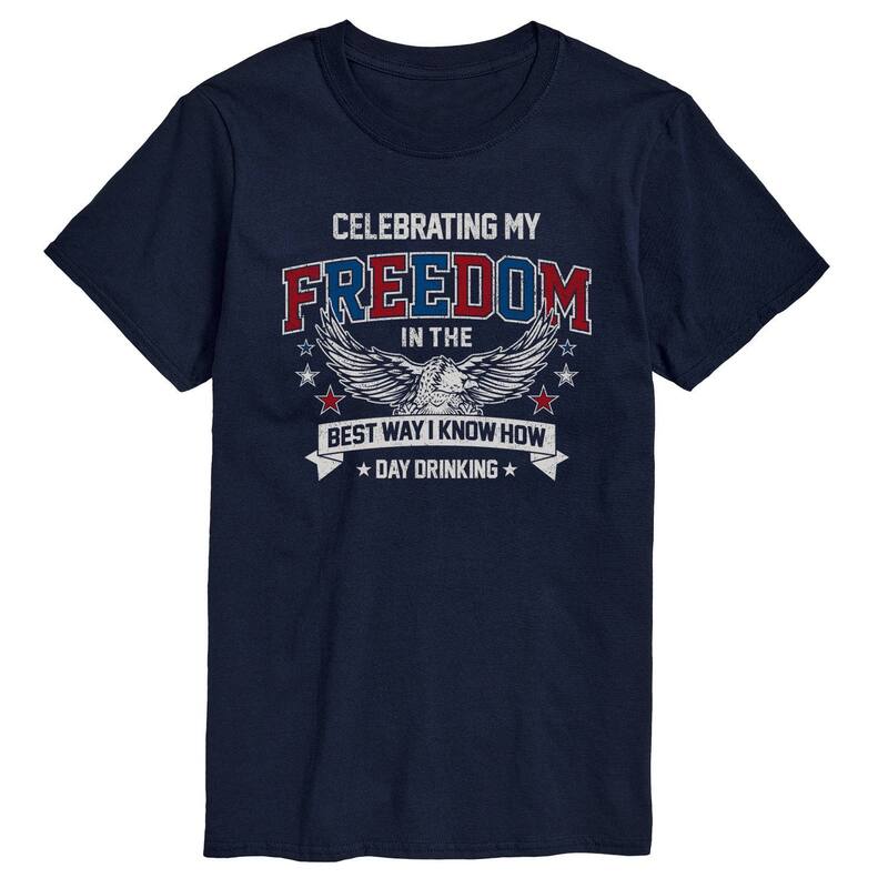 アニメキャラクター レディース トップス Tシャツ トール グラフィック Licensed Character Big & Tall Celebrating My Freedom Patriotic Eagle Graphic Tee Navy ネイビー
