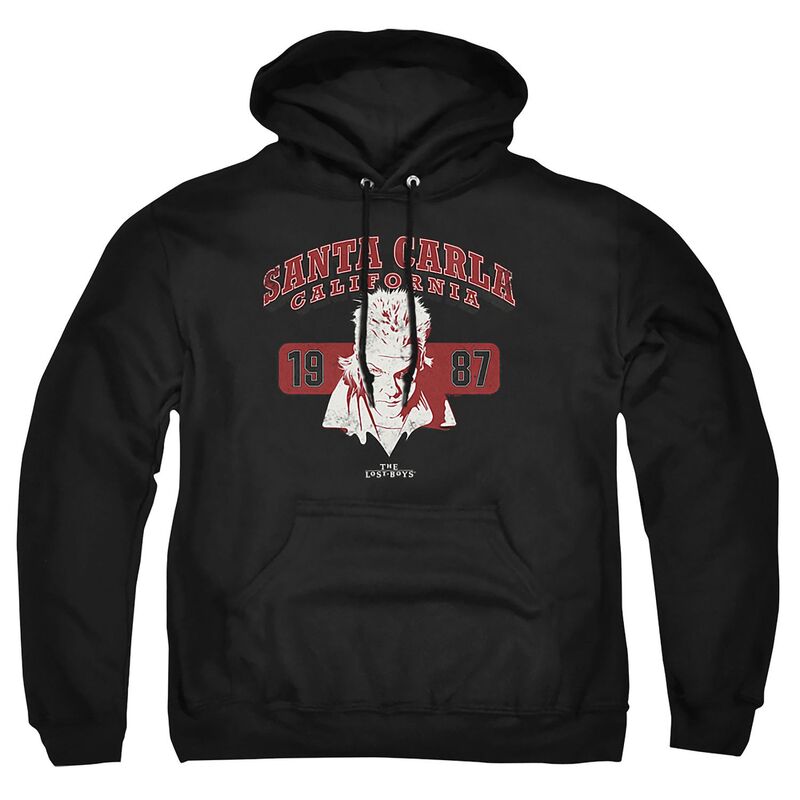 アニメキャラクター レディース トップス Tシャツ トール パーカー グラフィック Licensed Character Big & Tall The Lost Boysanta Carla Graphic Pullover Hoodie Black ブラック｜ReVida 店