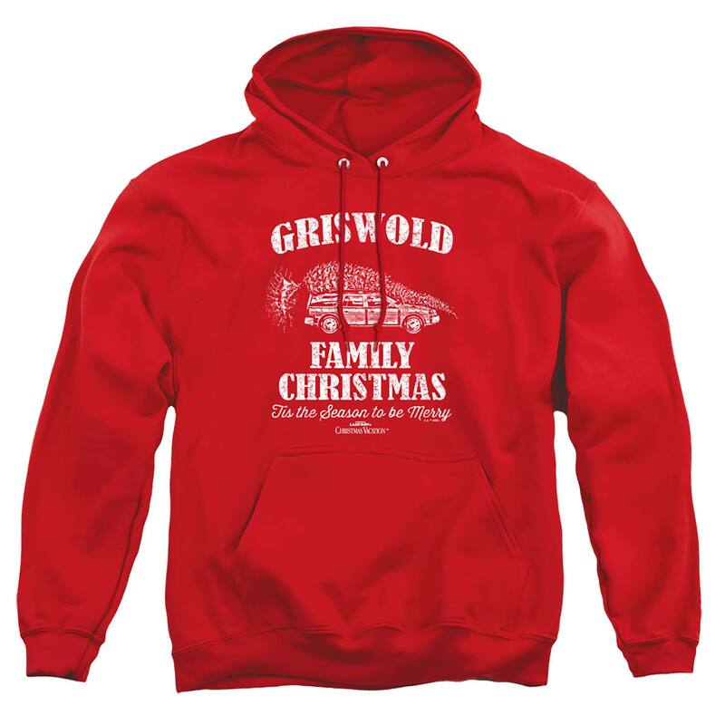 アニメキャラクター レディース トップス Tシャツ トール パーカー グラフィック Licensed Character Big & Tall Nationalampoon's Griswold Family Christmas Graphic Hoodie Red レッド