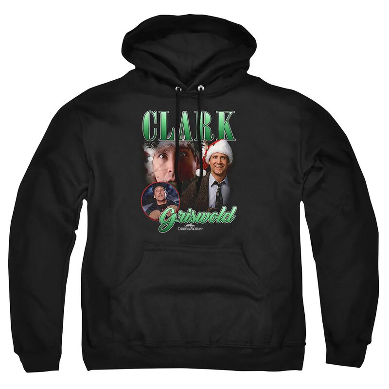 アニメキャラクター レディース トップス Tシャツ トール パーカー グラフィック Licensed Character Big & Tall Clark Griswold Graphic Pullover Hoodie Black ブラック
