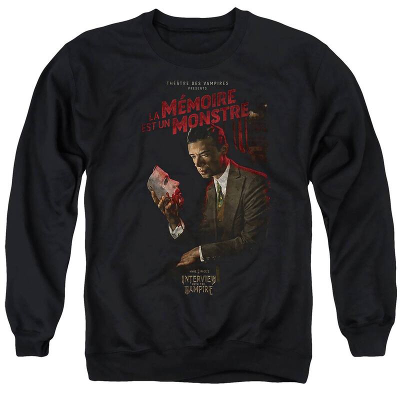 アニメキャラクター レディース トップス Tシャツ スウェット グラフィック Licensed Character Men's Interviewithe Vampire Memoire Graphic Sweatshirt Black ブラック｜ReVida 店 10,136円