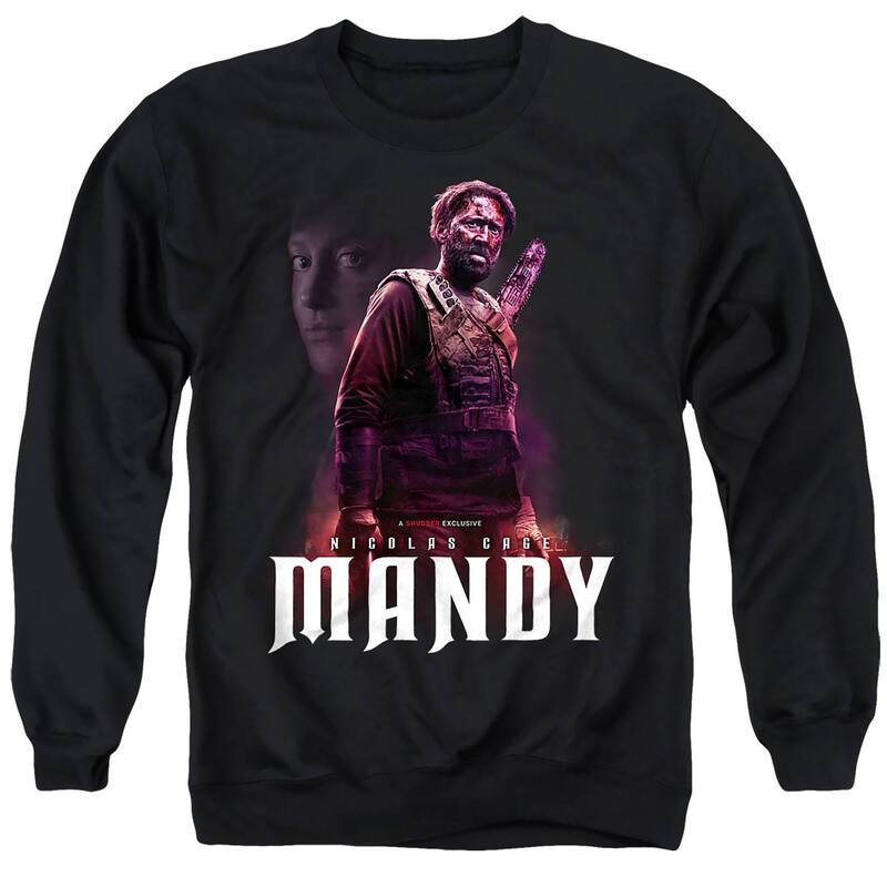 アニメ人となり レディース トップス ティーシャツ 労働者の一団のど首 流汗 グラフィック Licensed Character Men ’ s Mandy Ready forevenge Graphicrewneck Sweatshirt Black 黒いこと トップス-レディースファッション