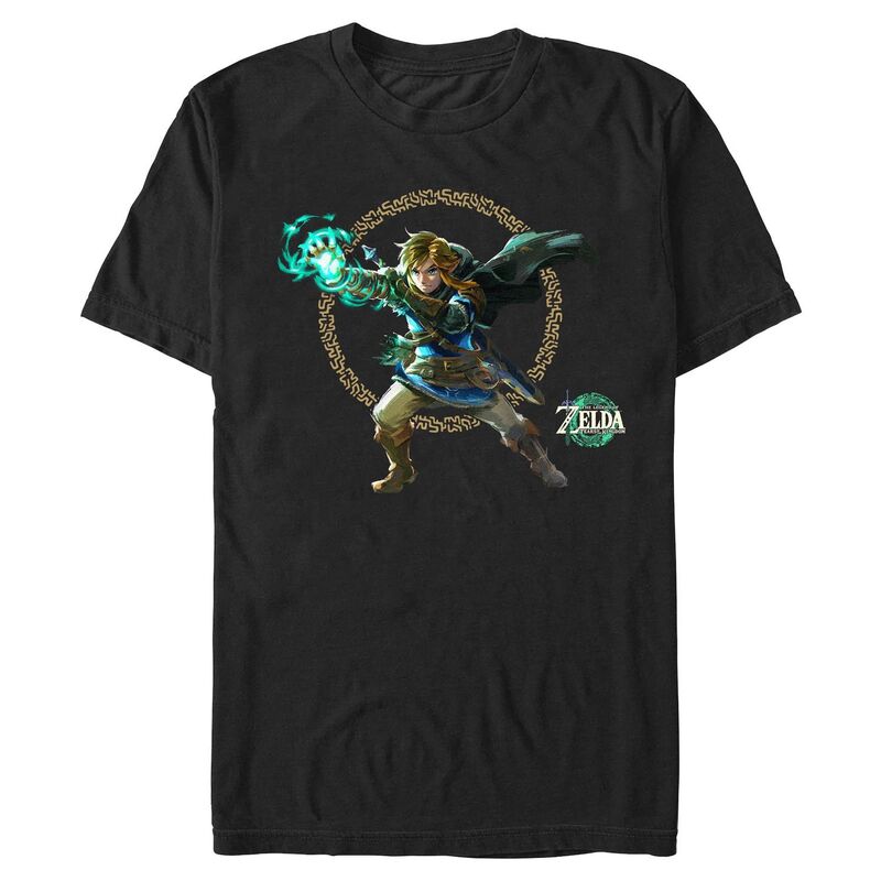 アニメキャラクター レディース トップス Tシャツ グラフィック Licensed Character Men's Nintendo The Legend Of Zelda Link Graphic Tee Black ブラック