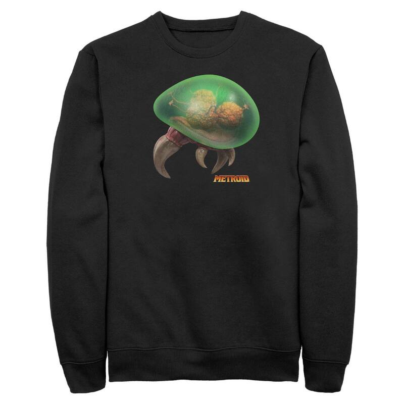 アニメキャラクター レディース トップス Tシャツ スウェット フリース グラフィック Licensed Character Men's Nintendo Metroid Graphic Fleece Sweatshirt Black ブラック｜ReVida 店