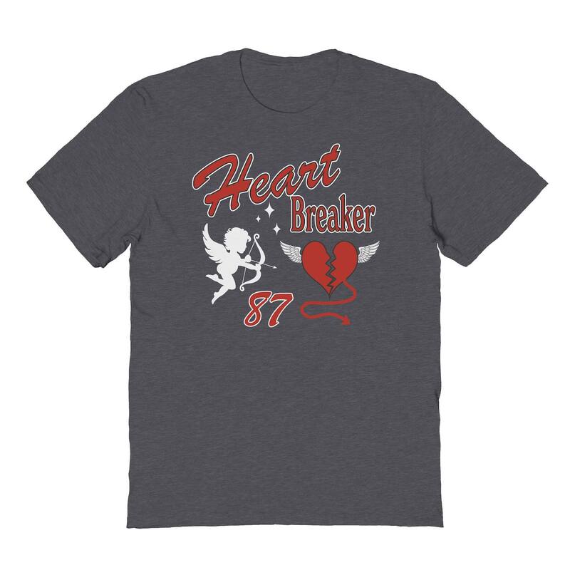 アニメキャラクター レディース トップス Tシャツ グラフィック Licensed Character Men's Heart Breaker '87 Valentine's Day Graphic Tee Dark Heather ヘザー