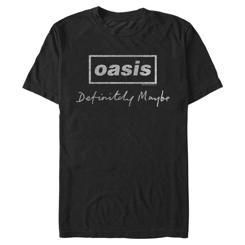 アニメキャラクター レディース トップス Tシャツ グラフィック Licensed Character Men's Oasis Definitely Maybe Graphic Tee Black ブラック