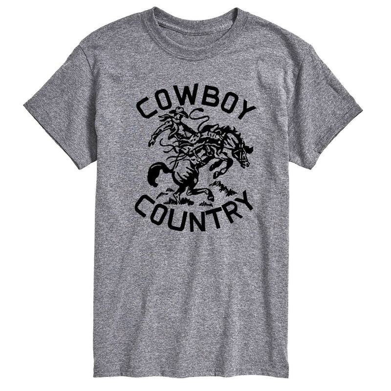 アニメキャラクター レディース トップス Tシャツ グラフィック Licensed Character Men's Cowboy Country Graphic Tee Athletic Heather ヘザー