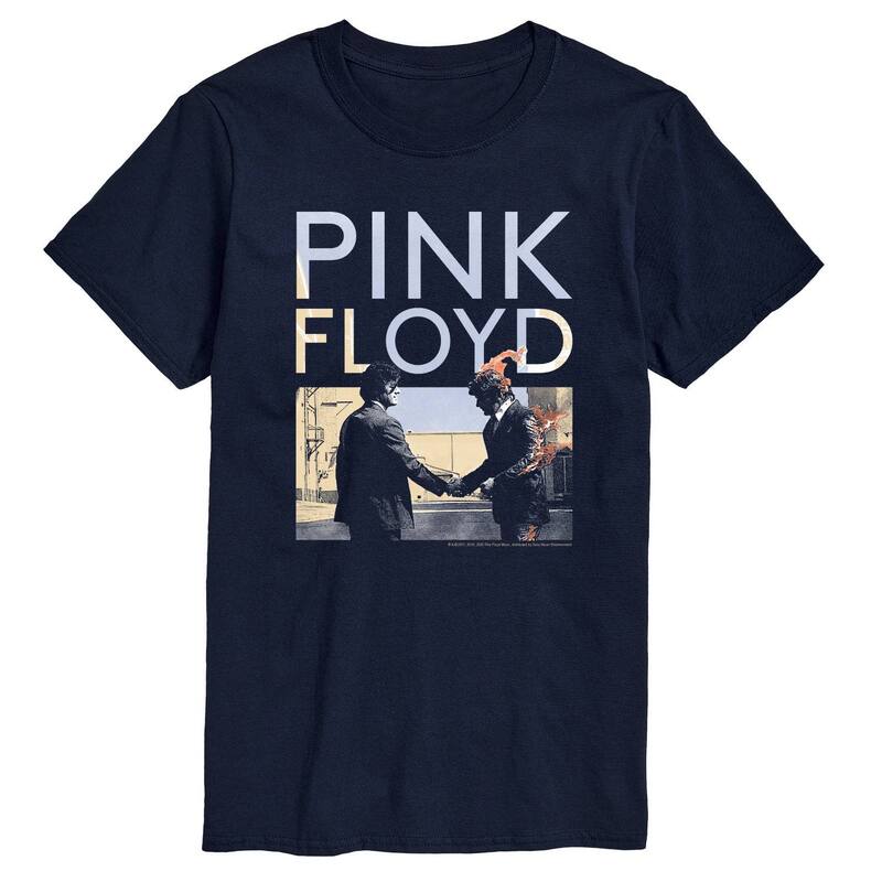 アニメキャラクター レディース トップス Tシャツ トール グラフィック Licensed Character Big & Tall Pink Floyd Wish You Were Here Cover Graphic Tee Navy ネイビー