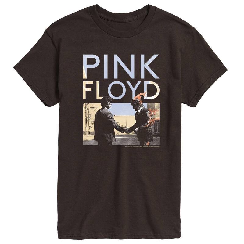 アニメキャラクター レディース トップス Tシャツ グラフィック Licensed Character Men's Pink Floyd Wish You Were Here Cover Graphic Tee Dark Brown ブラウン