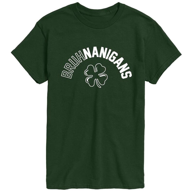 アニメキャラクター レディース トップス Tシャツ グラフィック Licensed Character Men's Bruhnanigans Graphic Tee Forest Green グリーン