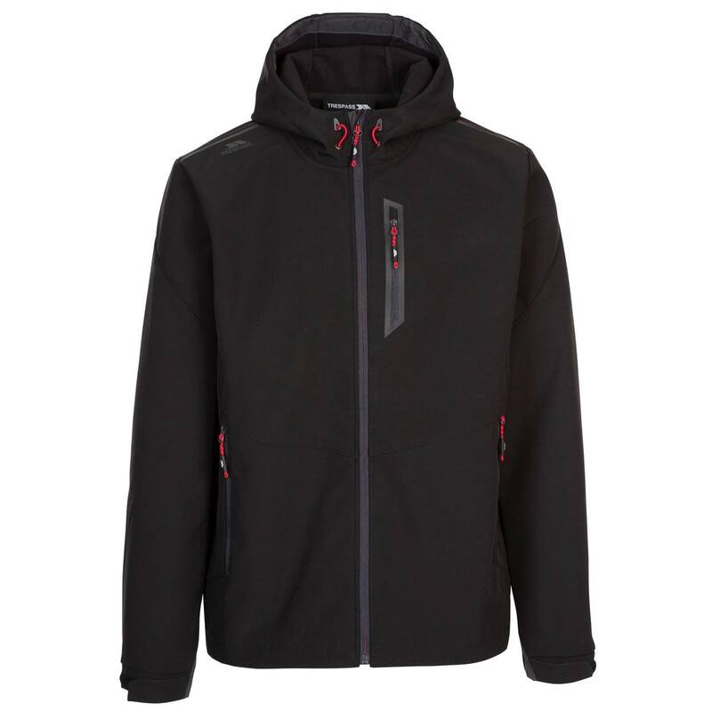 トレスパス レディース アウター ジャケット・ブルゾン Trespass Mens Marlon Soft Shell Jacket Black ブラック