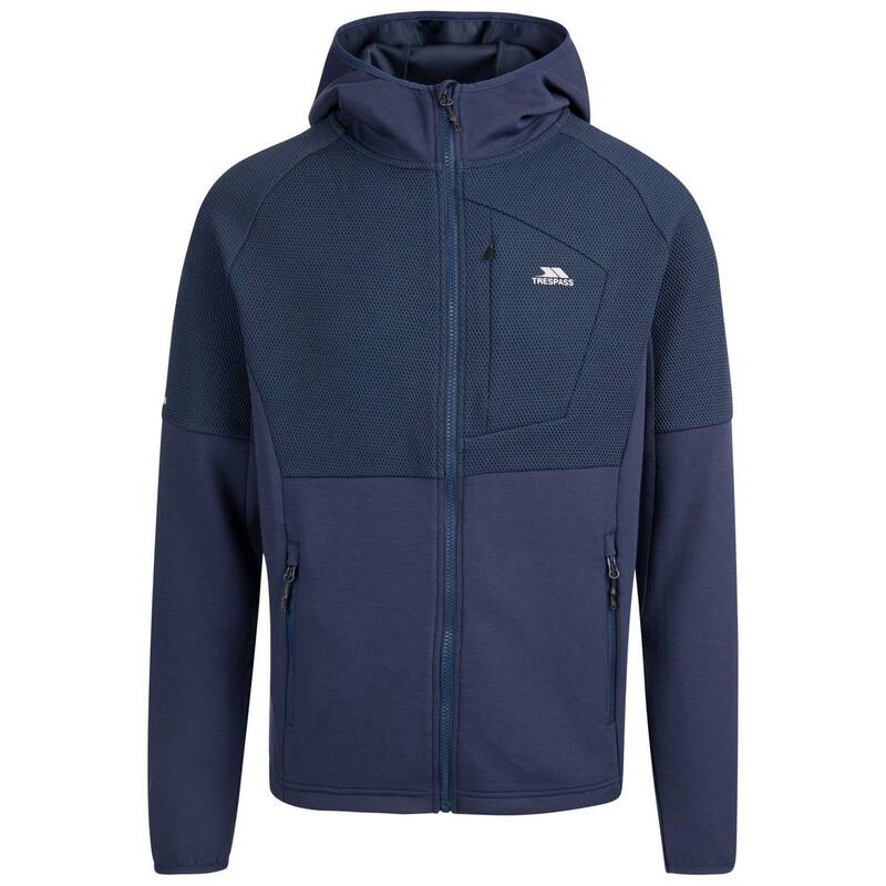 トレスパス レディース アウター ニット・セーター パーカー Trespass Mens Bani Active Full Zip Hoodie Navy ネイビー