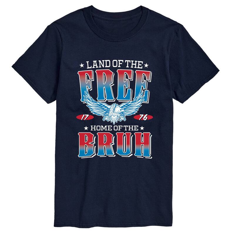 アニメキャラクター レディース トップス Tシャツ トール グラフィック Licensed Character Big & Talland Of The Free Home Of The Bruh Graphic Tee Navy ネイビー
