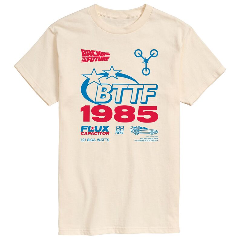 アニメキャラクター レディース トップス Tシャツ トール グラフィック Licensed Character Big & Tall Back To The Future Americana Graphic Tee Cream クリーム