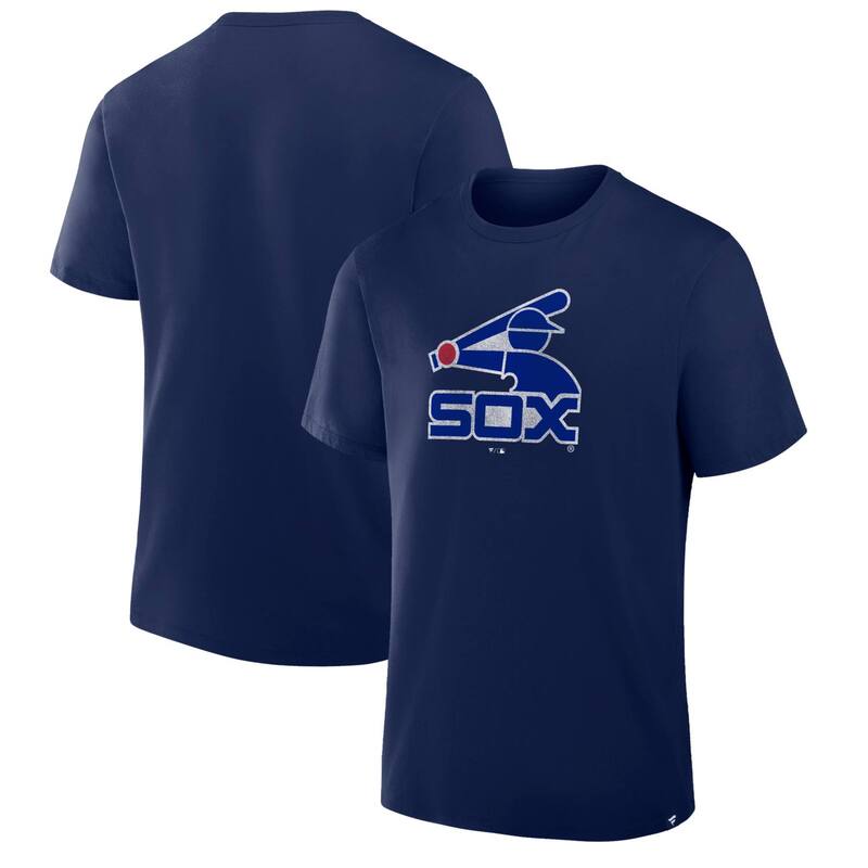 ファナティクス レディース トップス Tシャツ ヴィンテージ ロゴ Men's Fanatics Navy Chicago White Sox Vintage Logo Legacy T-Shirt Sox Navy ネイビー|ReVida 店