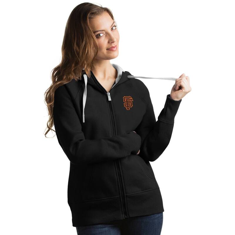 アンティグア レディース トップス Tシャツ パーカー Women's Antigua San Francisco Giants Victory Full-Zip Hoodie Gnt Black ブラック|ReVida 店