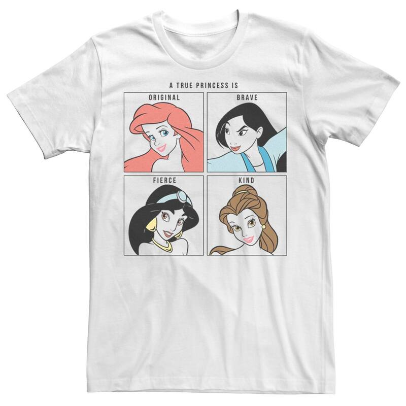 ディズニー レディース トップス Tシャツ Men's Disney Princess True Princess Is Original Brave Fierce Kind Tee White ホワイト 6,731円