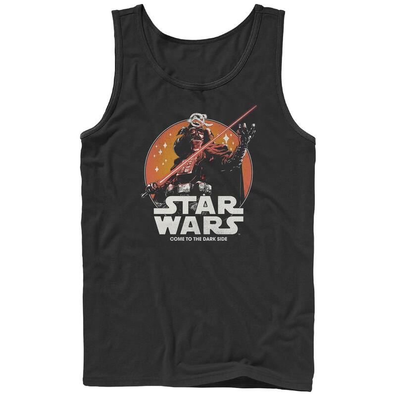 アニメキャラクター レディース トップス Tシャツ グラフィック Licensed Character Men'star Wars Visions Darth Vader Dark Side Poster Graphic Tank Black ブラック