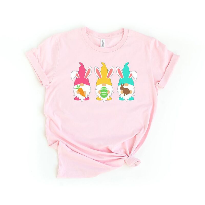 Simply Sage Market レディース トップス Tシャツ グラフィック Simply Sage Market Easter Gnomeshort Sleeve Graphic Tee Pink ピンク