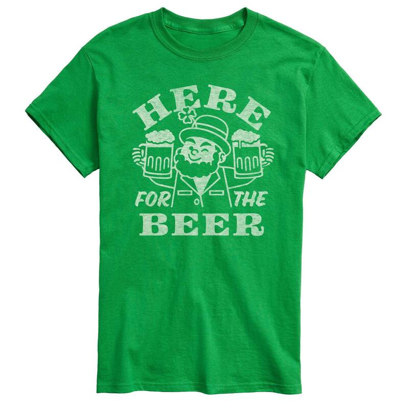 アニメキャラクター レディース トップス Tシャツ トール グラフィック Licensed Character Big & Tall Here For The Beer Distressed Graphic Tee Green グリーン