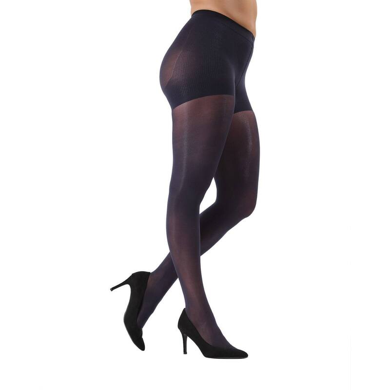 メモイ レディース アンダーお召しもの ソックス MeMoi FirmFit Control Top Tights Navy 米国海軍