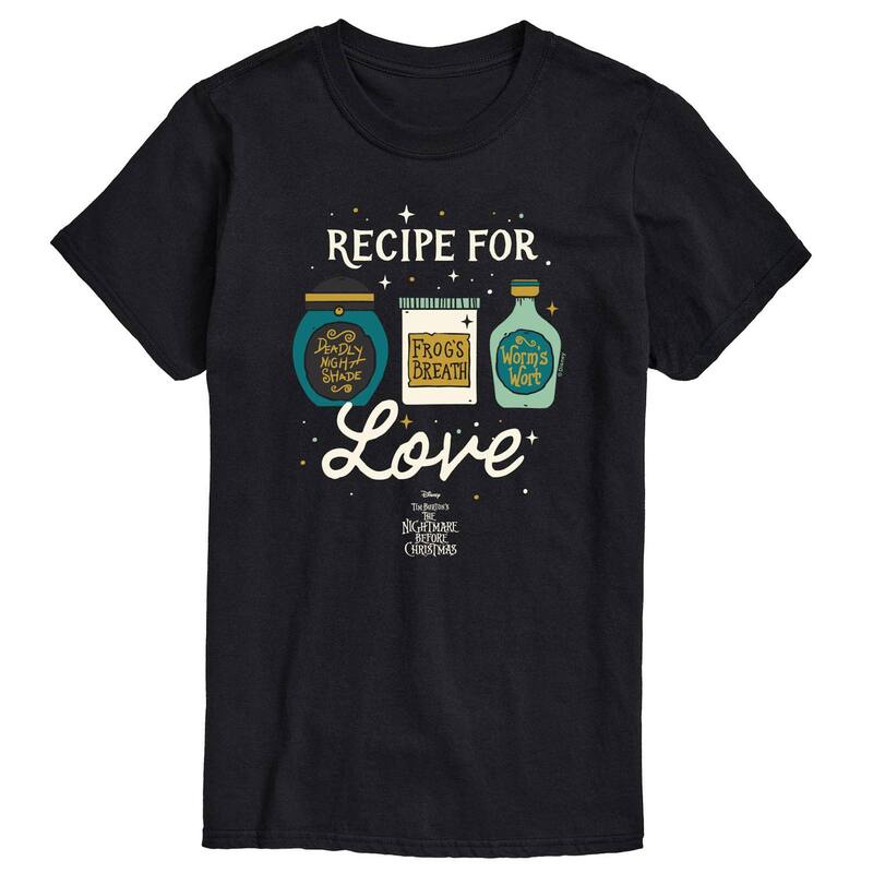 ディズニー レディース トップス Tシャツ グラフィック Disney's Nightmare Before Christmas Men's Love Graphic Tee Black ブラック
