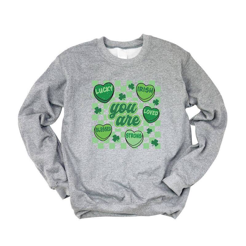 Simply Sage Market レディース トップス Tシャツ スウェット Simply Sage Market St. Patrick's Affirmationsweatshirt Graphite グラファイト