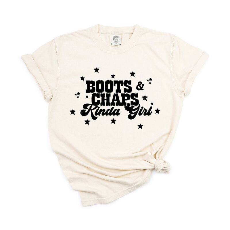 Simply Sage Market レディース トップス ティーシャツ ブーツ Simply Sage Market Boots And Chaps Kinda Girl Garment Dyed Tees Ivory 象牙色 レディースファッション-トップス-Tシャツ・カットソー