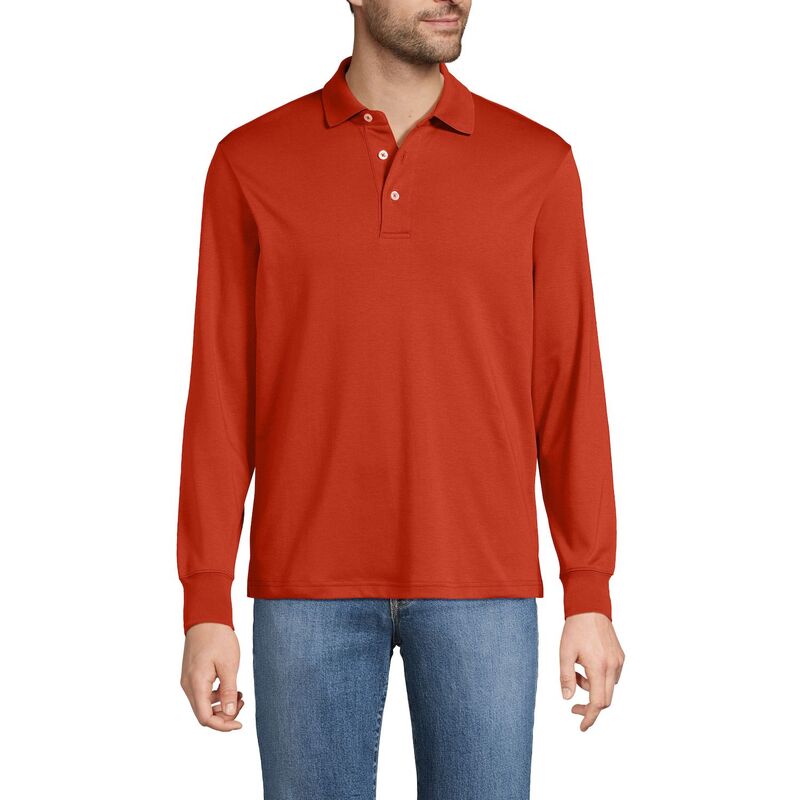 ランズエンド レディース トップス Tシャツ ポロシャツ Men's Lands' End Soft Supima Polo Bourbon｜ReVida 店 14,235円