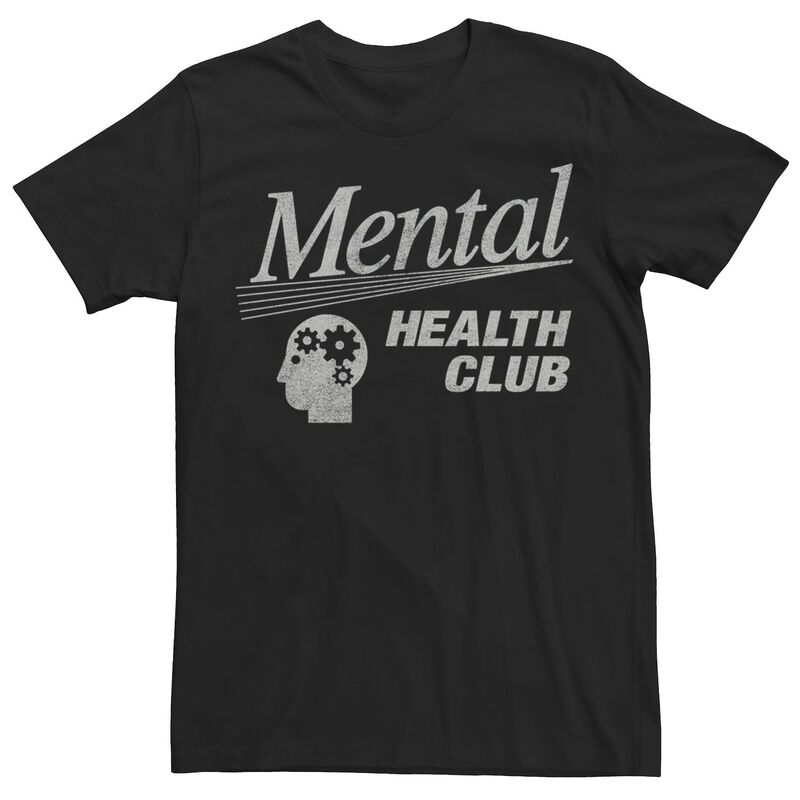 アニメキャラクター レディース トップス Tシャツ Licensed Character Men's Trendy Mental Health Club Tee Black ブラック