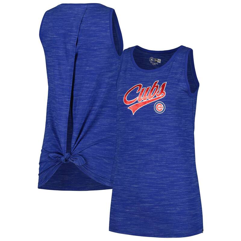 ニューエラ レディース トップス Tシャツ Women's New Era Royal Chicago Cubspace-Dye Active Tank Top Cublue ブルー