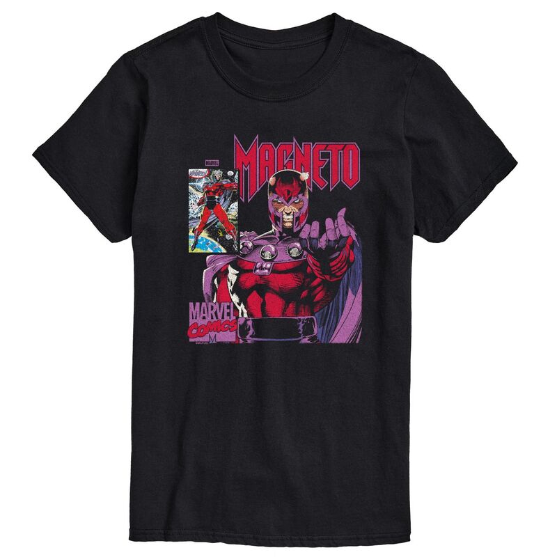 マーベル レディース トップス Tシャツ グラフィック Men's Marvel X-Men Magneto Comic Panel Graphic Tee Black ブラック