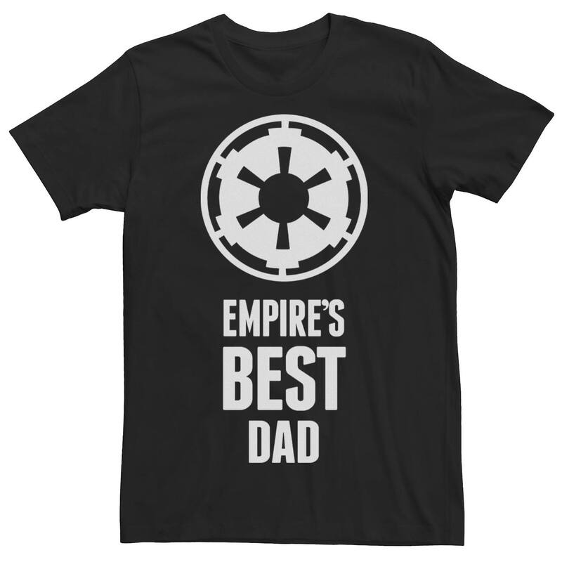 スター ウォーズ レディース トップス Tシャツ エンパイア ロゴ グラフィック Men'star Wars Empire's Best Dad Empire Logo Graphic Tee Black ブラック