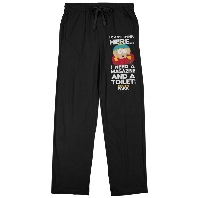 アニメキャラクター レディース アンダーウェア ナイトウェア パンツ Licensed Character Men'south Park Joke Quote Pajama Pants Multi マルチカラー