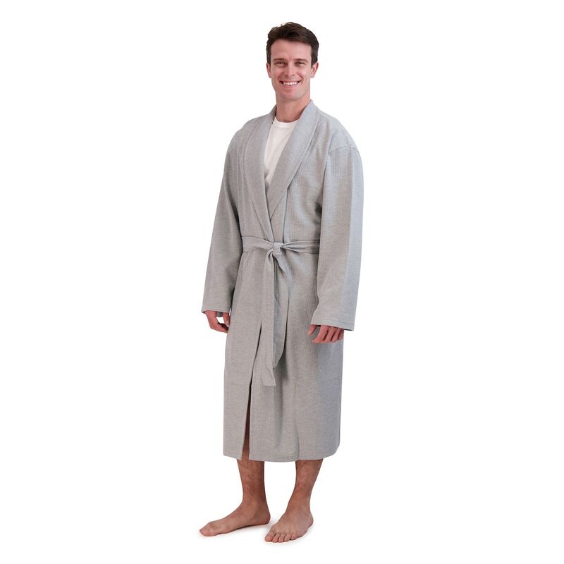 ヘインズ レディース アンダーウェア ナイトウェア トール コットン Big & Tall Hanes Cotton Waffle Robe Heather Gray グレー