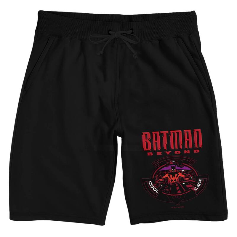 アニメキャラクター レディース アンダーウェア ナイトウェア ショートパンツ Licensed Character Men's Batman Beyond Cool Car Pajama Shorts Black ブラック｜ReVida 店