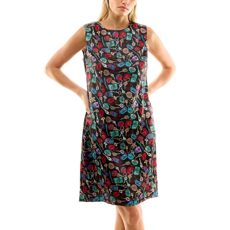 ニコルミラー レディース トップス ワンピース プリント Women\'s Nicole Miller Printed Tank Dress Keys Print｜ReVida 店