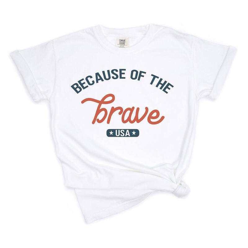 Simply Sage Market レディース トップス ティーシャツ Simply Sage Market Brave Usa Garment Dyed Tees White 白いこと Tシャツ・カットソー-トップス