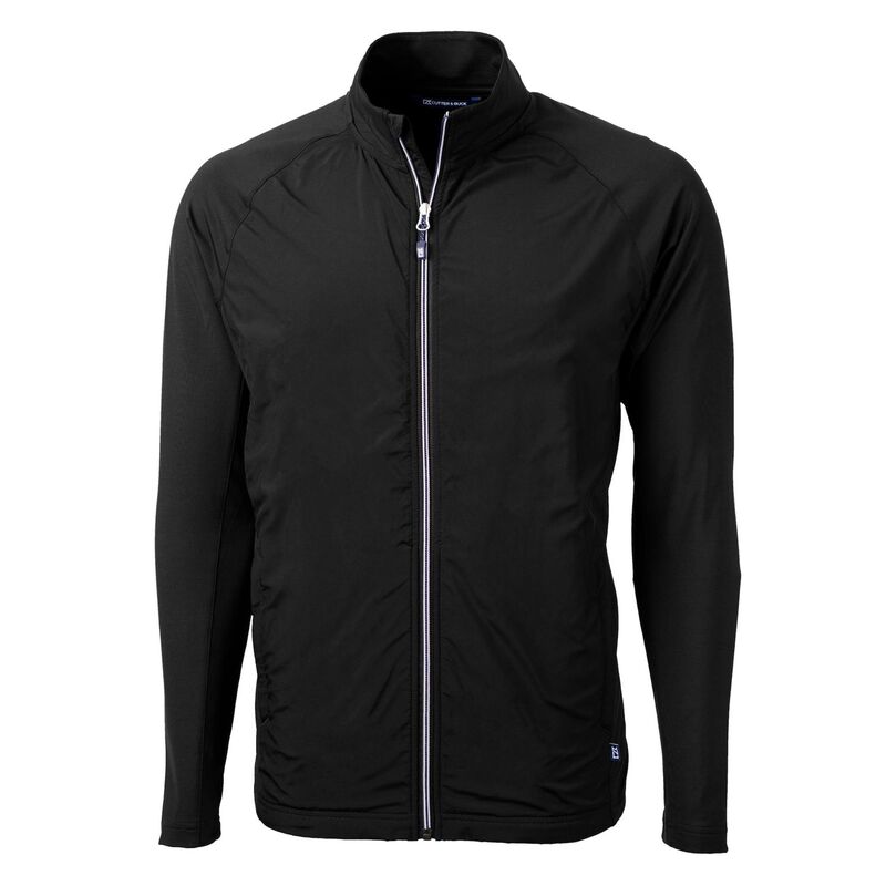 切断機アンドうしろ側 レディース アウター 上衣・上衣 トール 編み物 Cutter \u0026 Buck Adapt Eco Knit Hybrid Recycled Mens Big \u0026 Tall Full Zip Jacket Black 黒いこと