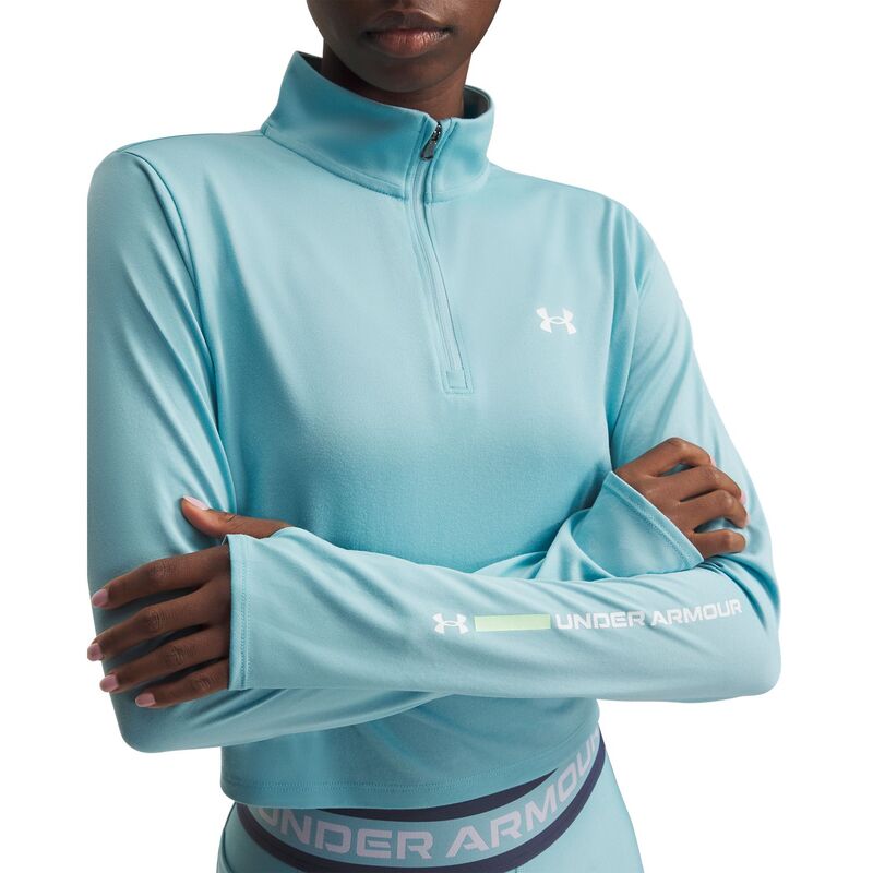 アンダーアーマー レディース トップス Tシャツ Women's Under Armour Tech Branded Zipullover Blue Haze ブルー