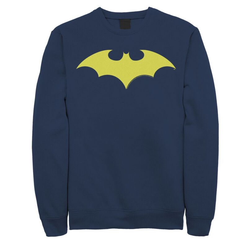 アニメ文字記号 レディース トップス プルオーバー 汗水 ロゴタイプ Licensed Character Men\u0027s DComics Batman Modern Chest Logo Sweatshirt Navy 米国海軍
