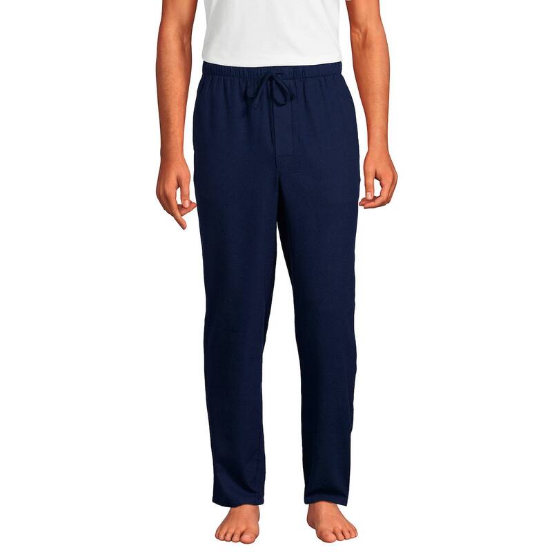 ランズエンド レディース アンダーウェア ナイトウェア パンツ Men's Lands' End Flannel Pajama Sleepants Deep Sea Navy ネイビー