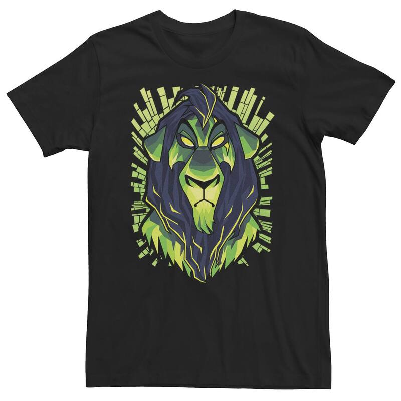 ディズニー レディース トップス Tシャツ トール Big & Tall Disney Lion King Evil Scar Tee Black ブラック