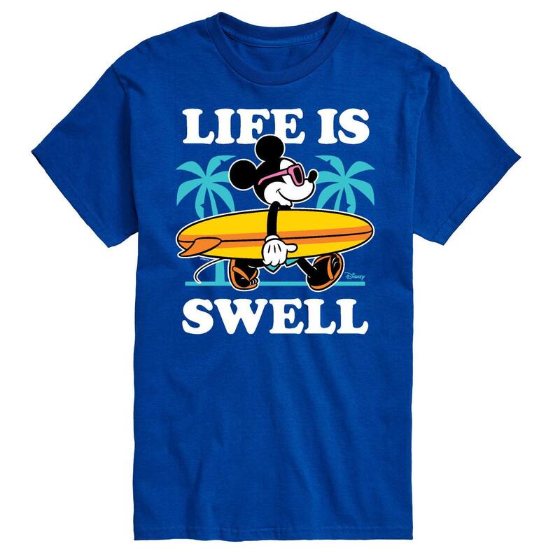 ディズニー レディース トップス Tシャツ トール グラフィック Disney's Mickey Mouse Big & Tallife Iswell Graphic Tee Blue ブルー
